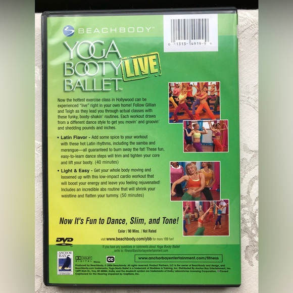 Beach Body Yoga Booty Ballet 2 DVD Set - Picture 2 of 6